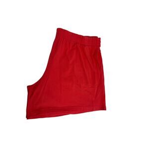 Terra & sky women’s light red workout shorts plus size 4X (28w-30W)with pockets